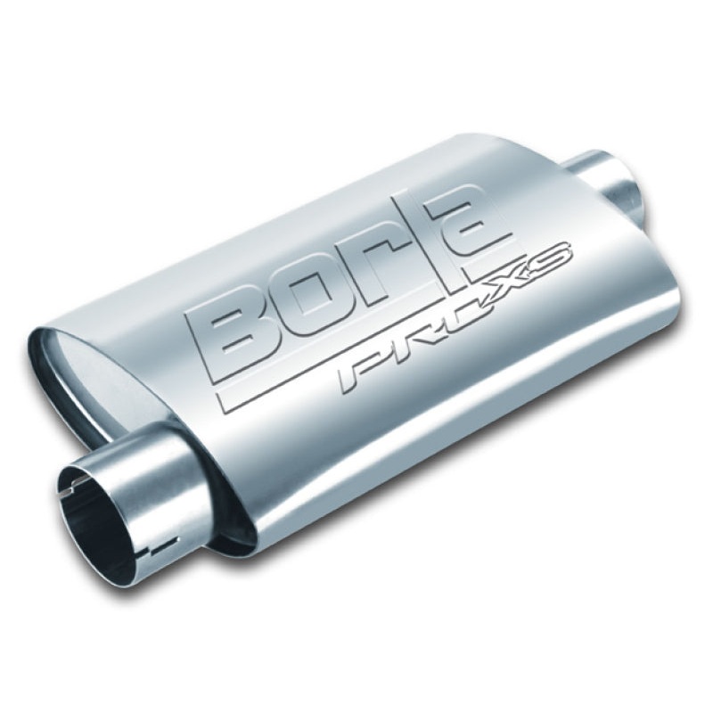 Borla Universal 2-1/4, 2-1/4 14×7-7/8 x 4-1/4 w/ Notch PRO-XS Muffler