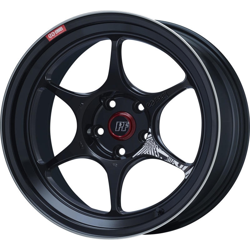 Enkei PF06 18×9.5 5×100 40mm Offset 75mm Bore Black Machined