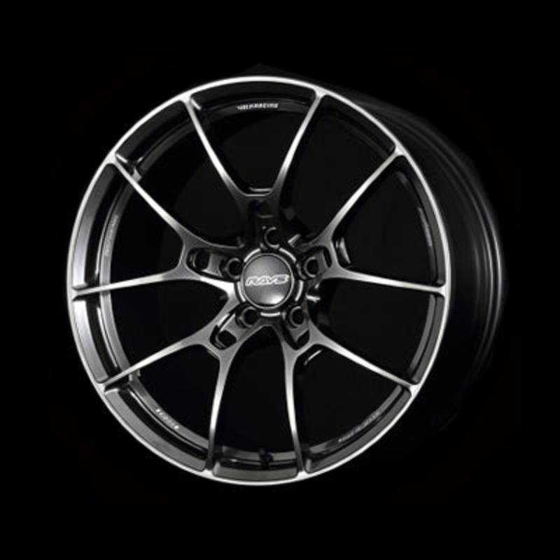 Volk Racing G025 Wheel  – 18×7.5 +43 | 5×114.3 | Shining Black Metal w/ DC Rim Edge