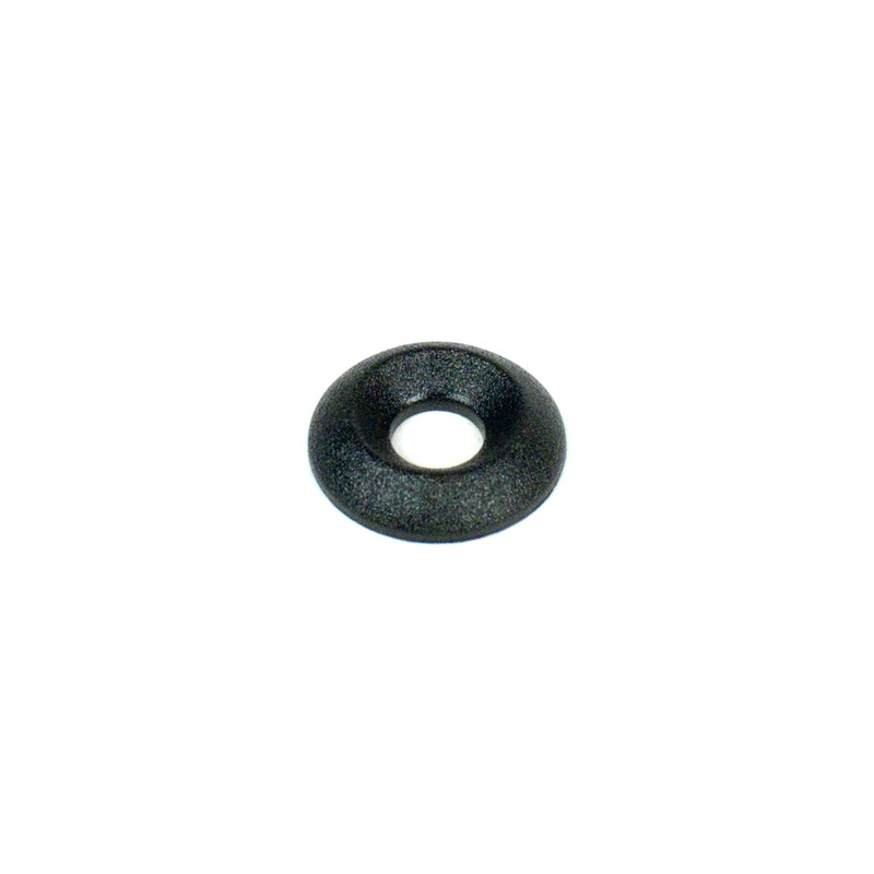 F. 0087.00N Tony Kart OTK Plastic Conical Seat Washer M8, BLACK