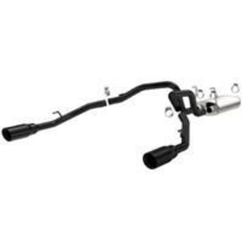 2009-2015 Dodge Ram 1500 V8 Cat Back Exhaust; Black Series; Dual Split Rear Exit by Magnaflow (15363)