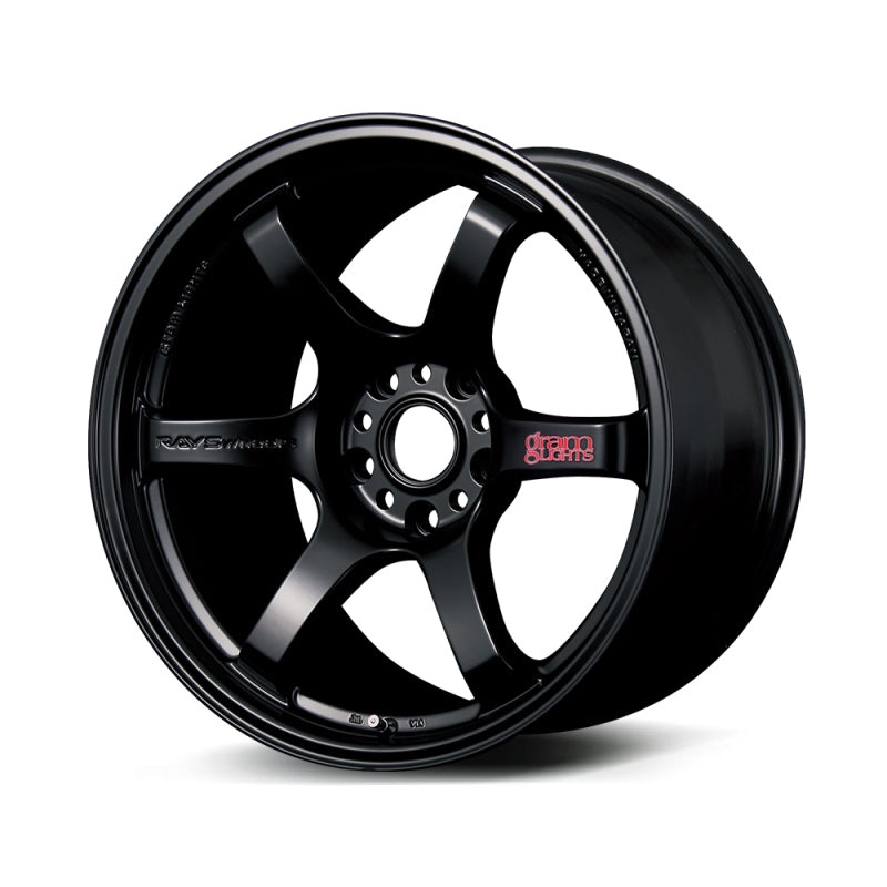 Gram Lights 57DR 18×9.5 +38 5-114.3 Semi Gloss Black Wheel