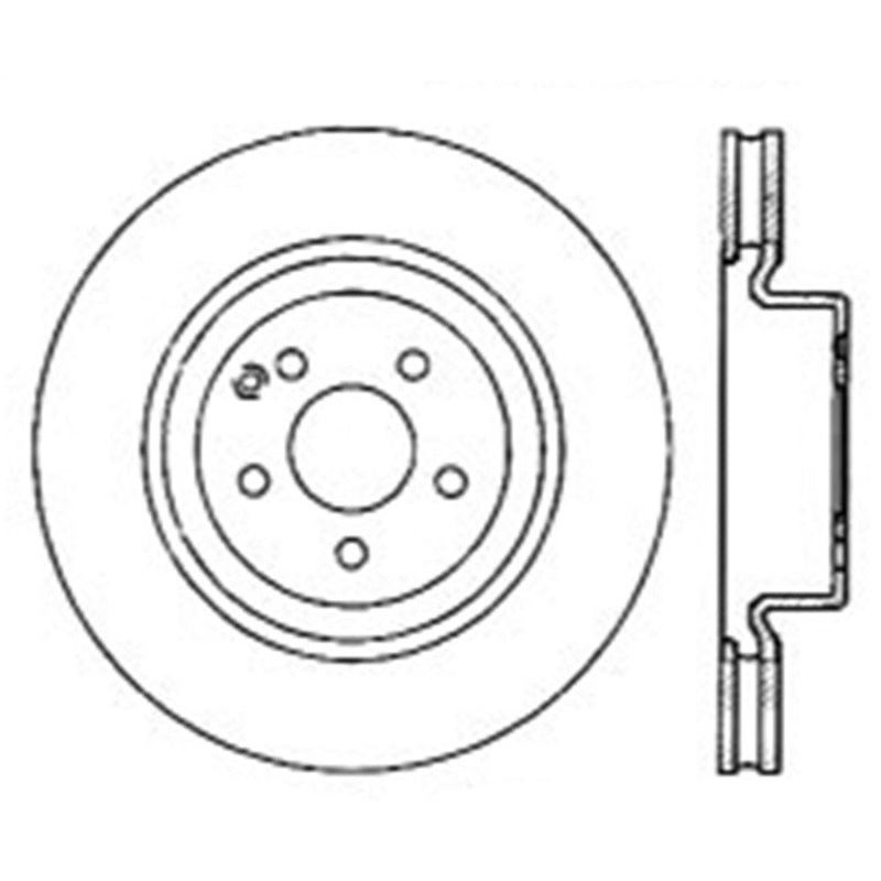 Stoptech 06-15 Mercedes Benz CLS550/E550 Front High Carbon Cryo Brake Rotor