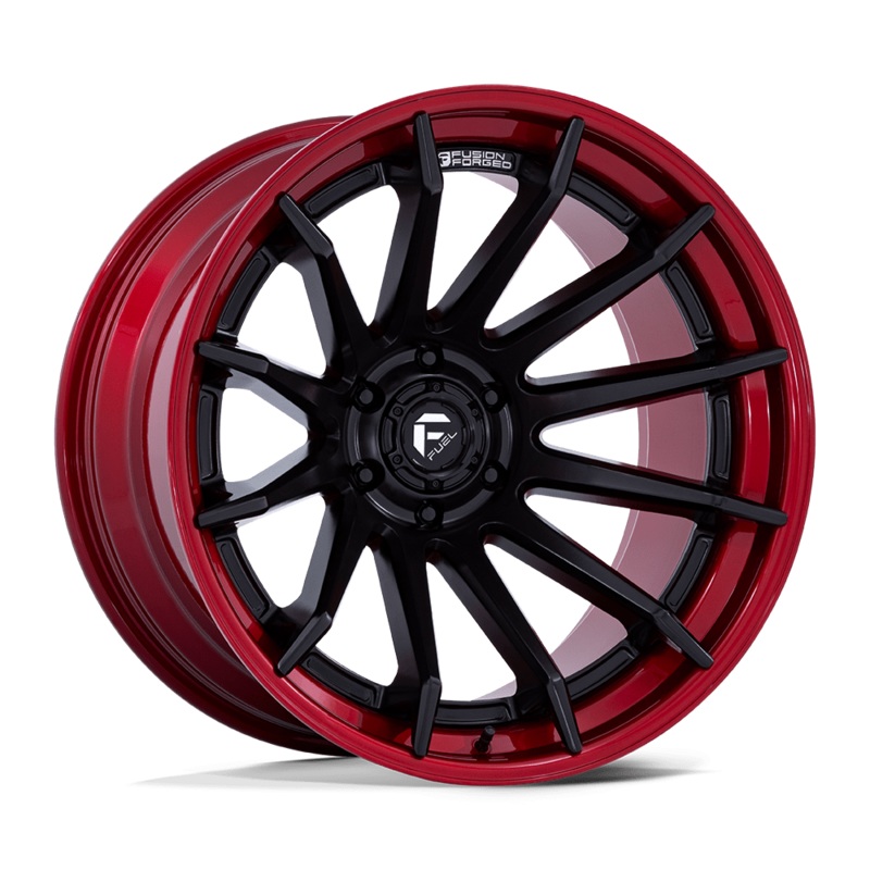 Fuel Wheels FC403 Burn 22″ 6×135 Matte Black With Candy Red Lip