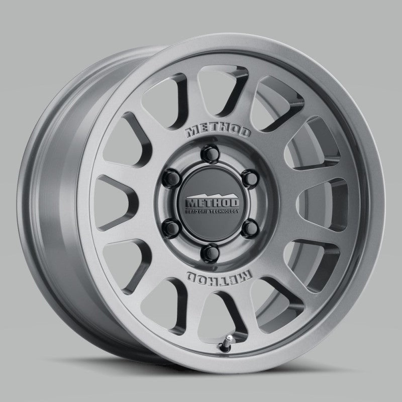 Method MR703 17×8.5 0mm Offset 5×5 71.5mm CB Gloss Titanium Wheel