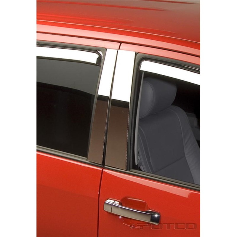 Putco 4pcs Stainless Steel Pillar Posts Classic Black Toyota Tundra CrewMax & Double Cab 2007-2017 |  402620