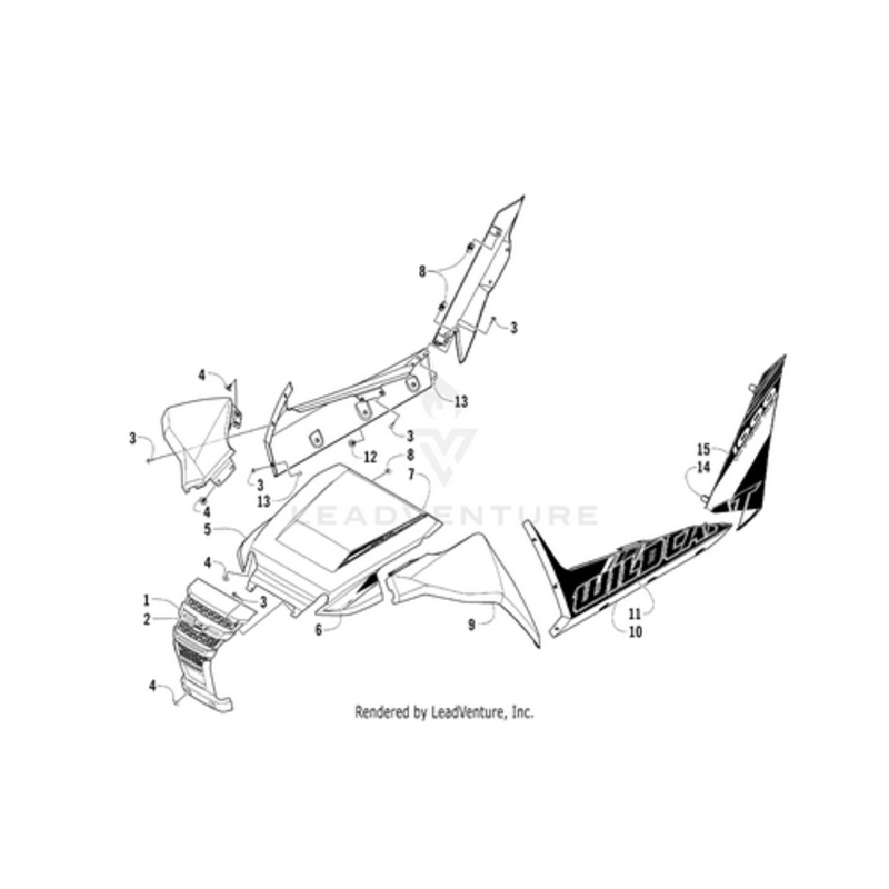 Side Decal-Lower-Wc-Agm-Left by Arctic Cat