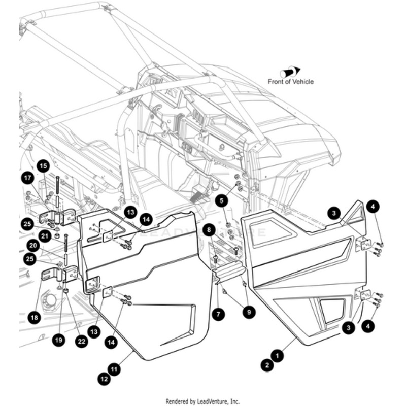 Stator Hinge Bracket Upper For Door Black-Weld by Arctic Cat