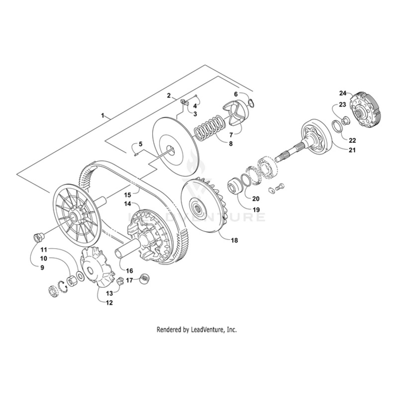 Washer, Clutch Plate By Arctic Cat