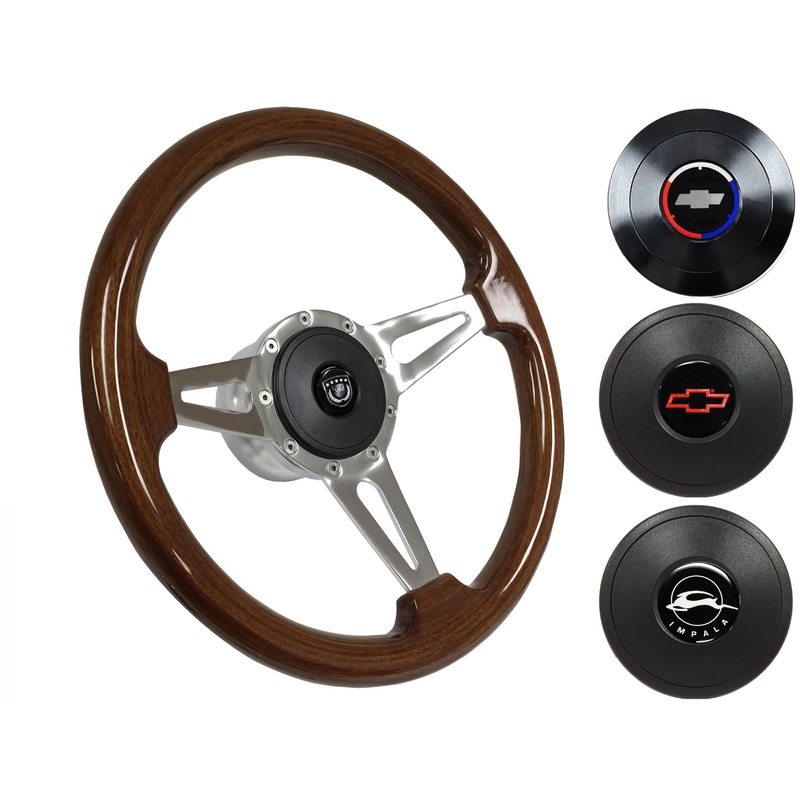 1969-85 Impala Steering Wheel Kit | Mahogany Wood | ST3078