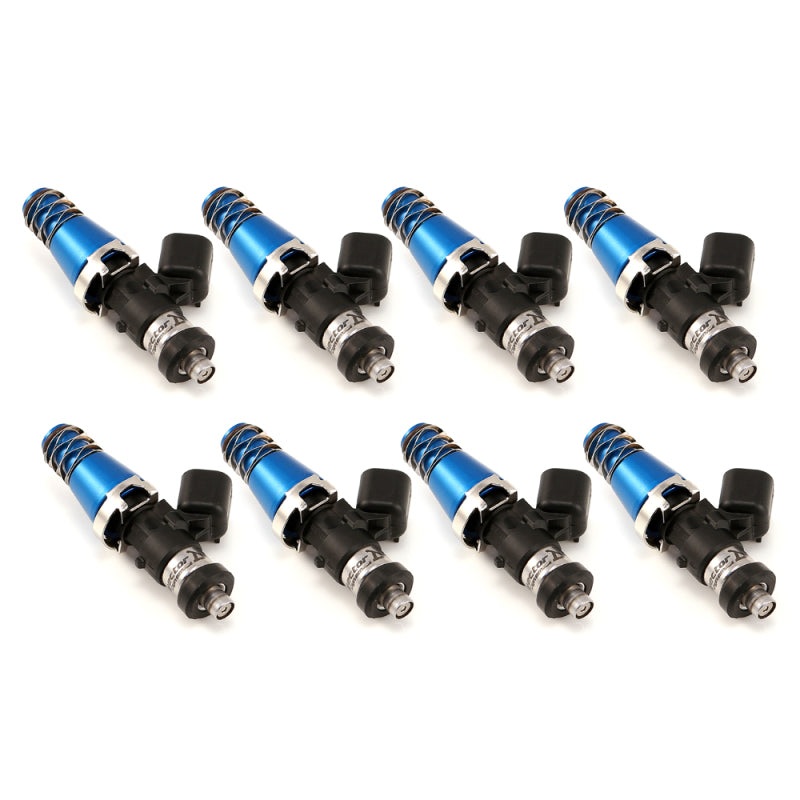Injector Dynamics 1340cc Injectors – 60mm Length – 11mm Blue Top – Denso Lower Cushion (Set of 8)
