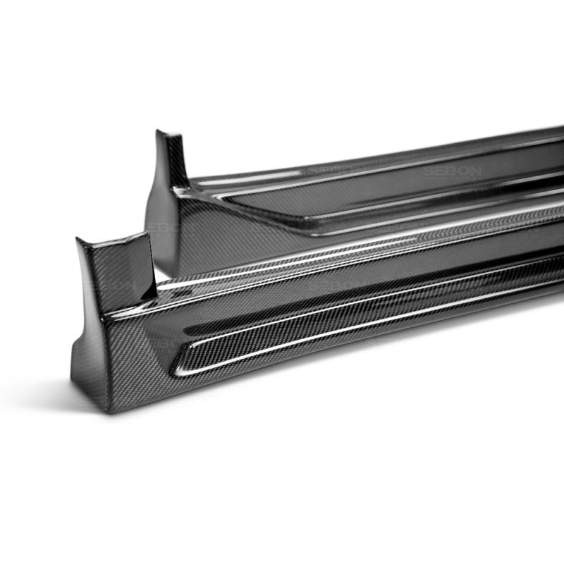 Seibon 06-07 Subaru WRX/STI Sedan CW-Style Carbon Fiber Side Skirts