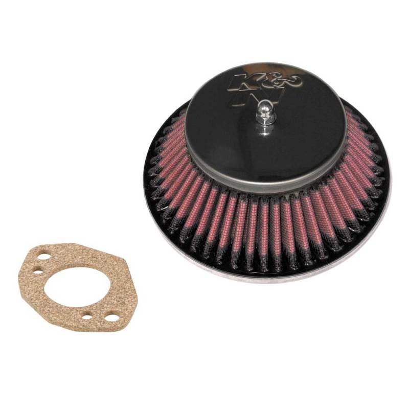 K&N Custom Racing Assembly – Round Tapered – Red 1.375in Neck Flange – 2.25in Over Height