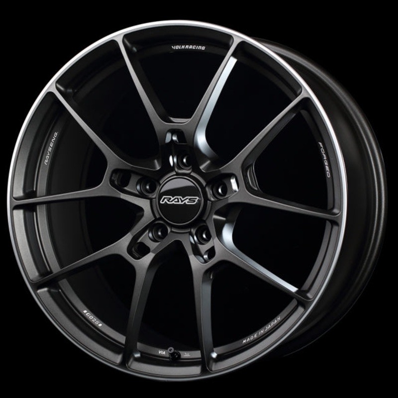 Volk Racing G025 Wheel  – 20×8.5 +36 | 5×112 | Matte Gunblack w/ DC Rim Edge