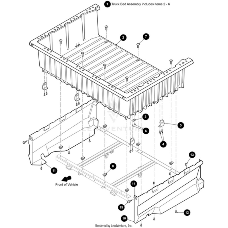 Bed Assembly Includes Items 2 – 6 by Arctic Cat