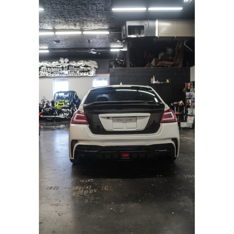 JDMuscle Gloss Black / Paint Matched License Plate Backing – 15-21 WRX/STI