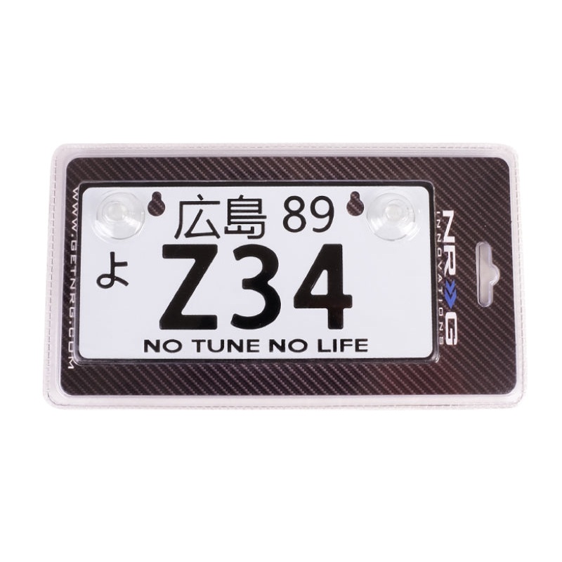 NRG Mini JDM Style Aluminum License Plate (Suction-Cup Fit/Universal) – Z34