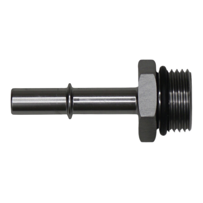 DeatschWerks 10AN ORB Male to 3/8in Male EFI Quick Connect Adapter – Anodized DW Titanium