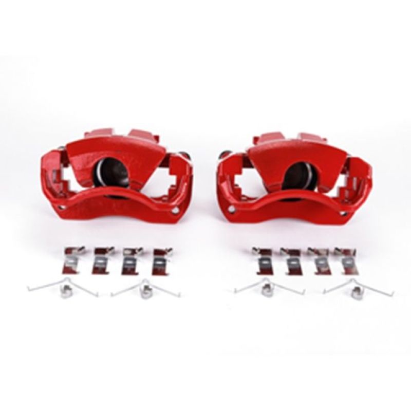 Power Stop 13-17 Lexus ES300h Front Red Calipers w/Brackets – Pair