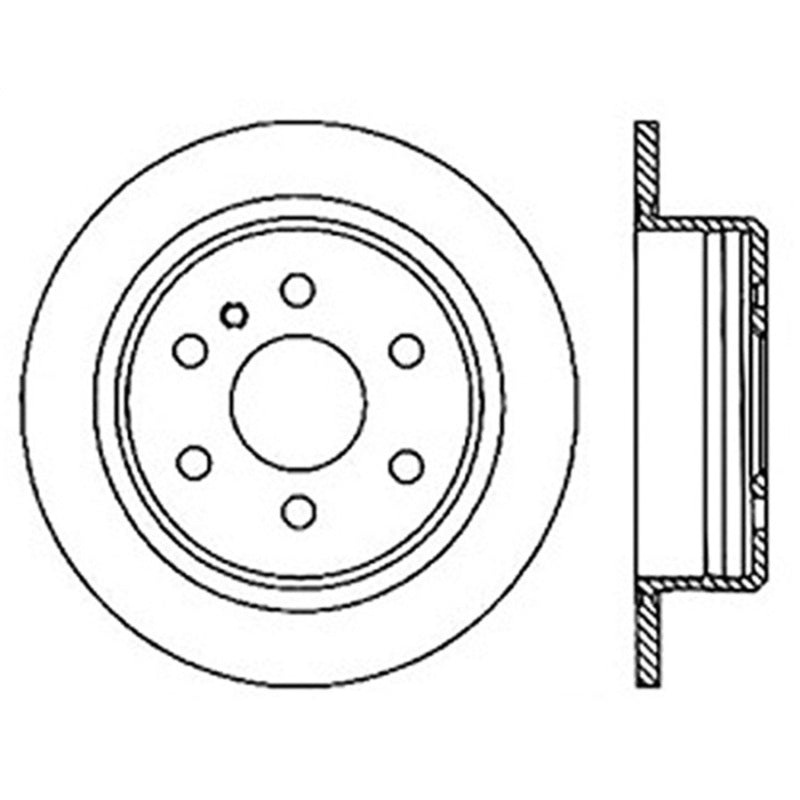 Stoptech 07-09 Dodge Sprinter Rear Premium High Carbon Cryo Brake Rotor