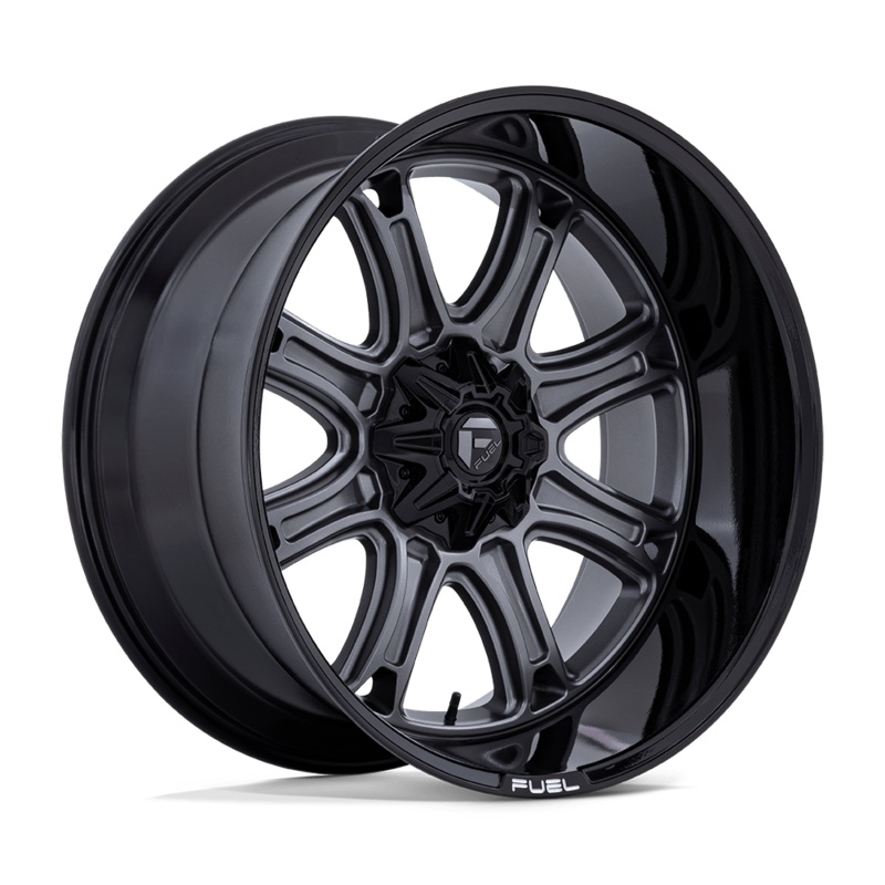 Fuel Wheels Darkstar 22″ 8×170 Matte Gunmetal With Black Lip