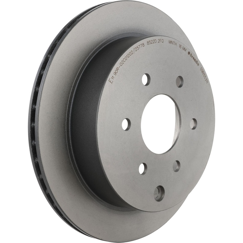 PRIME UV Coated Rear Disc Brake Rotor – 09.B553.11