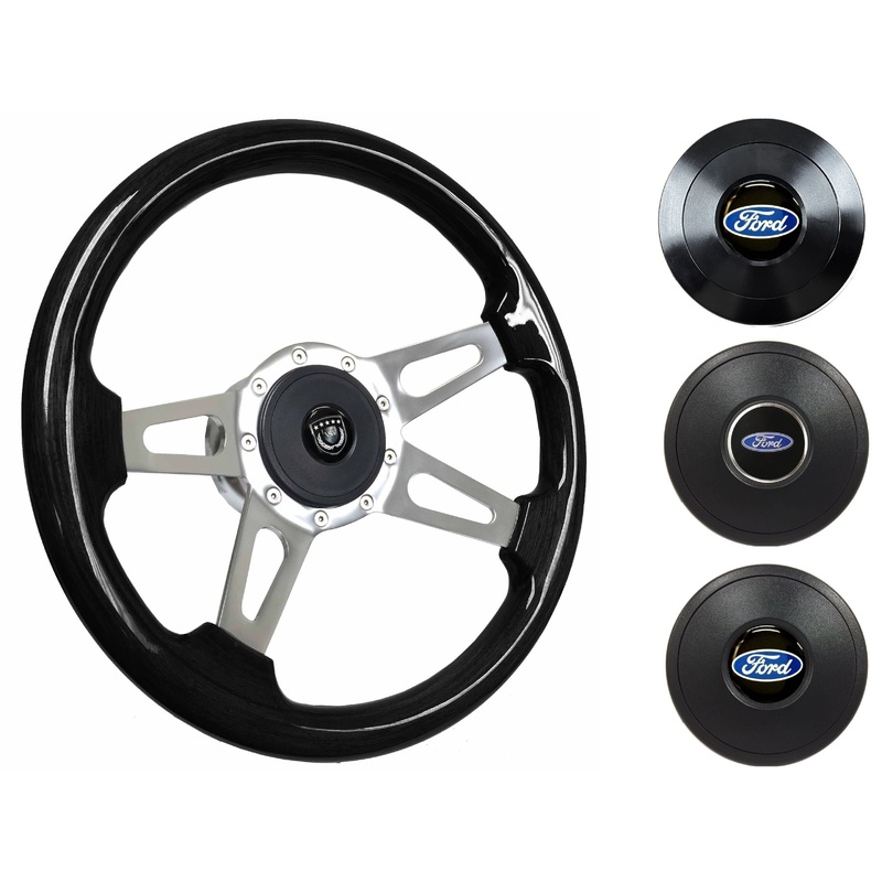 1970-79 Ford Ranchero Steering Wheel Kit | Black Ash Wood | ST3079