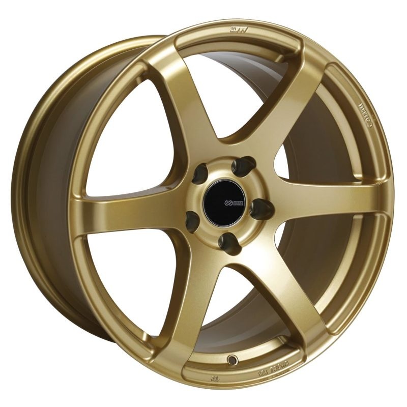 Enkei T6S 17×8 45mm Offset 5×100 Bolt Pattern 72.6 Bore Gold Wheel