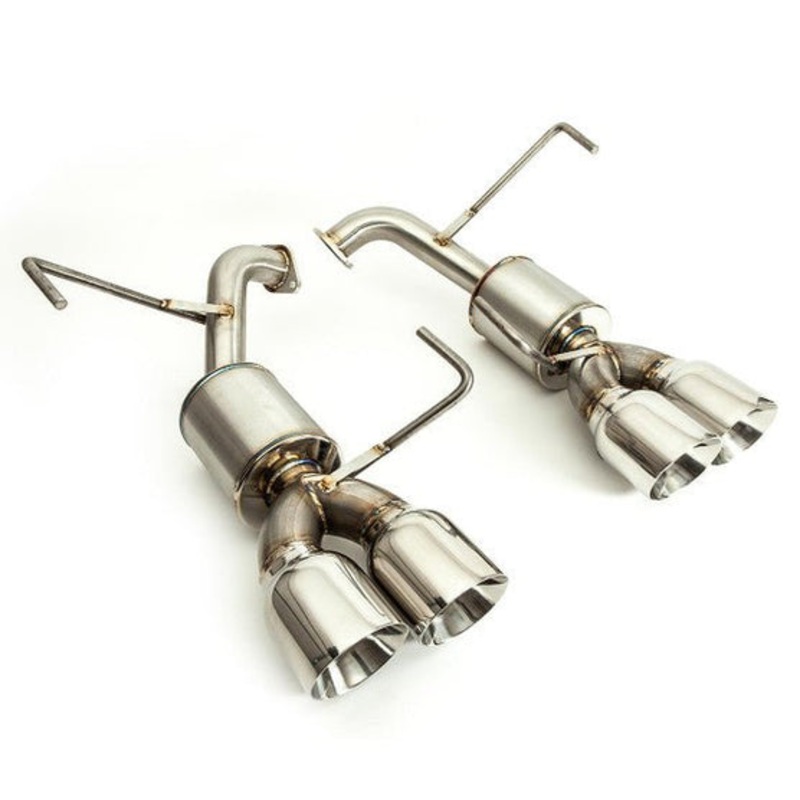 Nameless Performance [19-21 STI, 2018 STI Type RA] Axle Back w/ 4″ Double Wall Polished Tips and 5″ Mufflers | SUAB15WRX-5MU-40SDW-19STI
