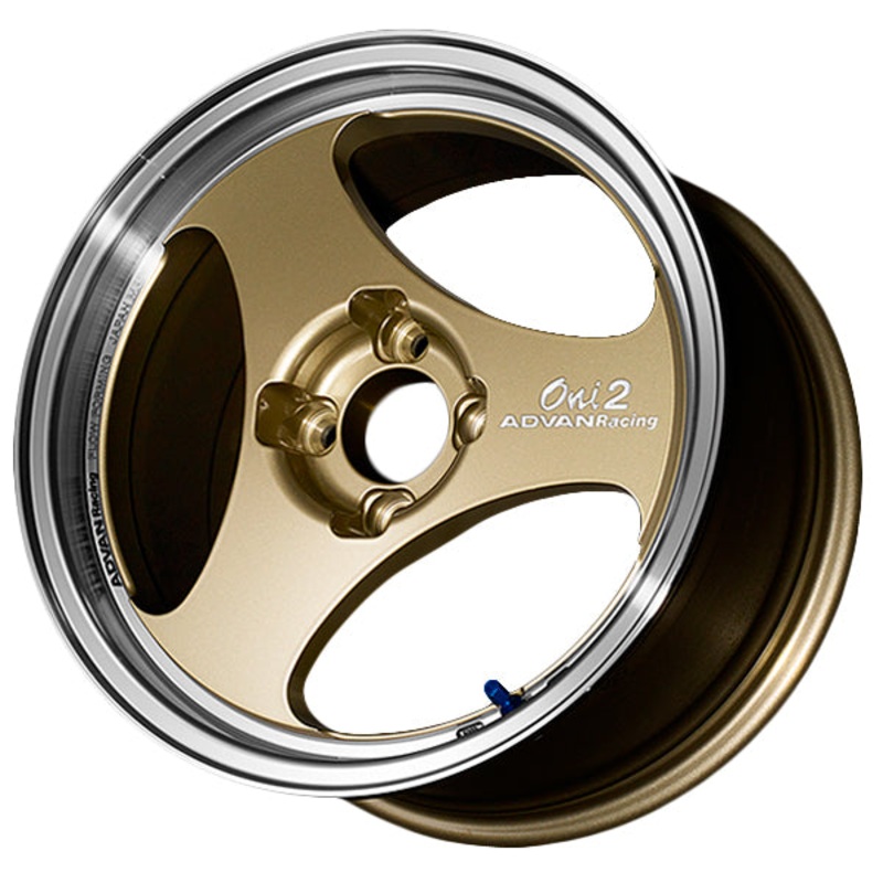Advan Oni2 Wheel – 14×7.0 +30 | 4×100 | Machining & Champagne Gold