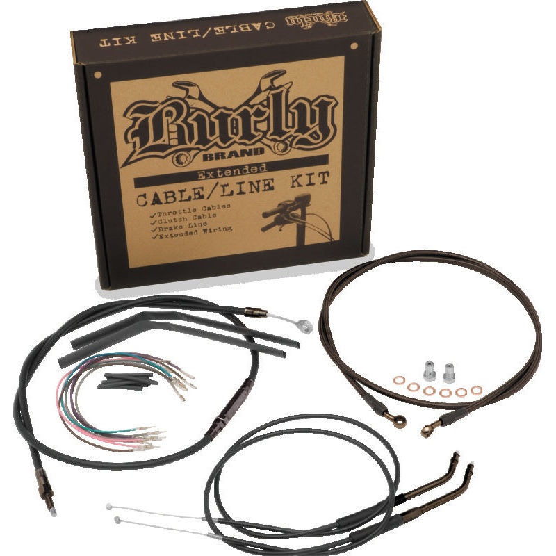 Burly Brand Control Kit 14in T-Bar – Black