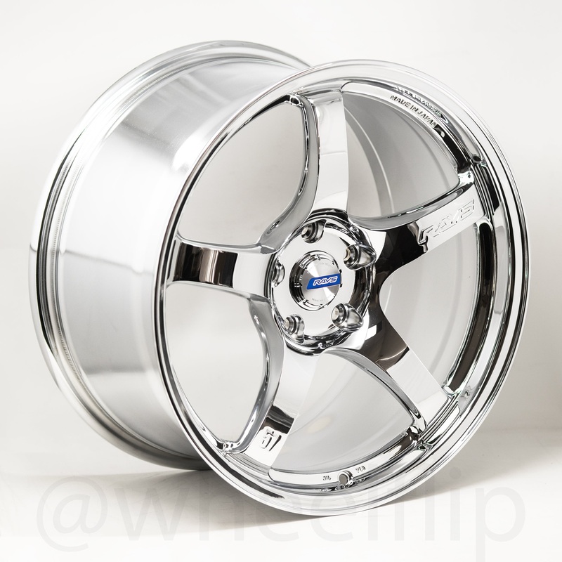 Gram Lights 57CR 18×9.5 +38 5×120 Chrome Plating (SET)