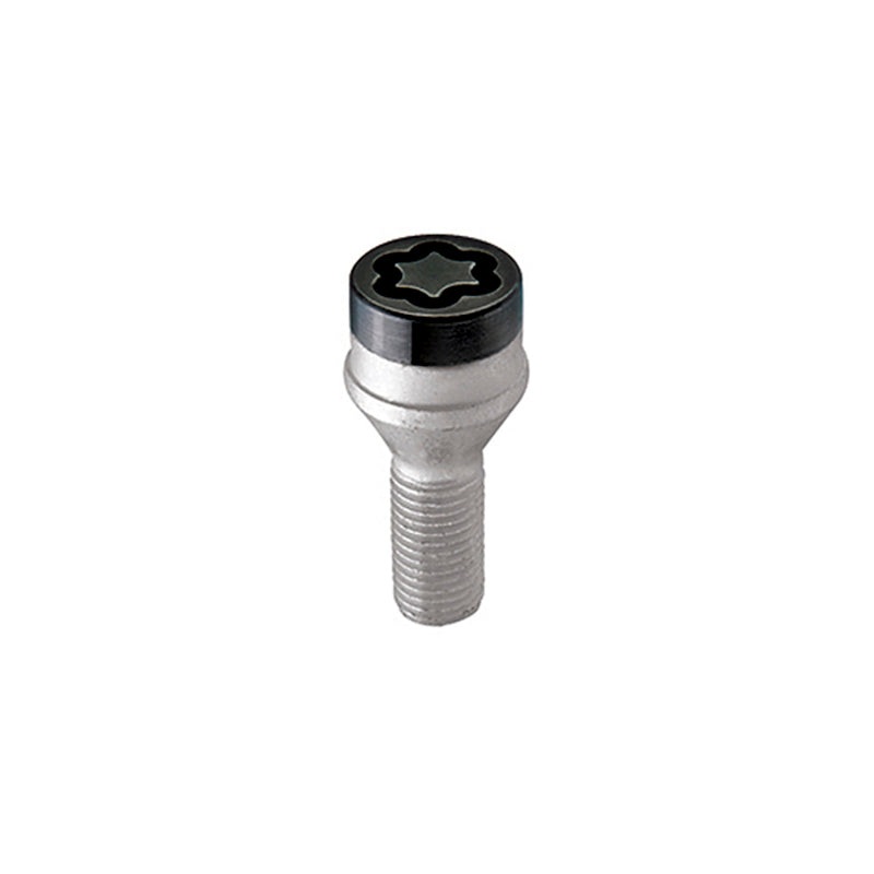 McGard Wheel Lock Bolt Set – 4pk. (Cone Seat) M14X1.25 / 17mm Hex / 27.3mm Shank Length – Black