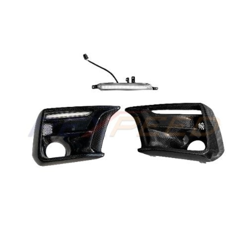 Rexpeed VAB WRX 2018-21 V2 Dry Carbon DRL / Turn Signal + Fog Light Bezel | G88