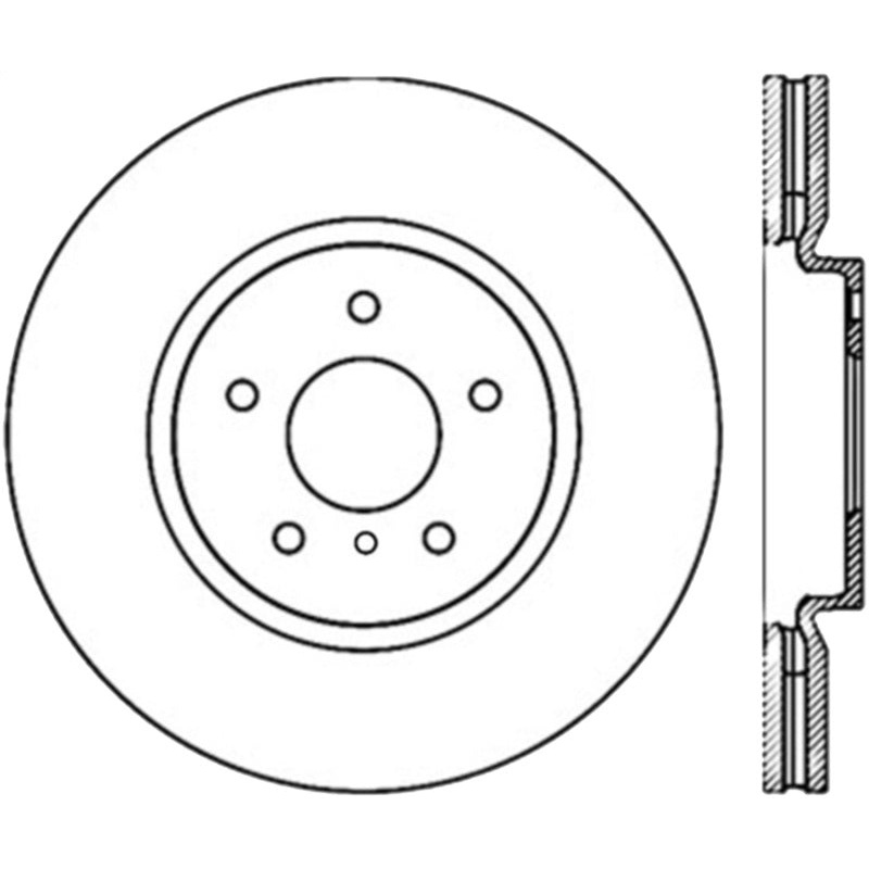 Stoptech 09 Infiniti FX35/FX45/FX50 / 08-09 G37 Front Performance Cryo Rotor