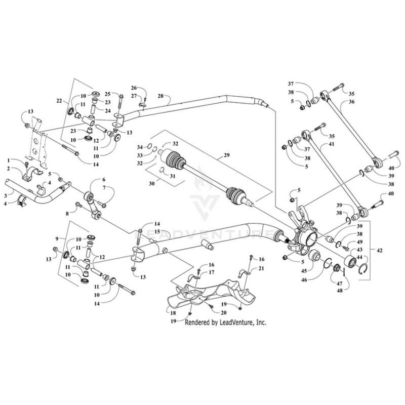 Trailing Arm,Upper-Ptd Team Arctic Grn By Arctic Cat