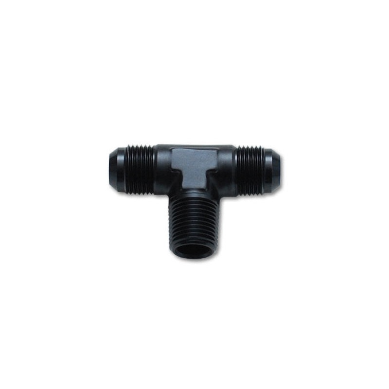 Vibrant -12AN x 3/4in NPT Flare to Pipe Tee Adapter Fitting – Aluminum