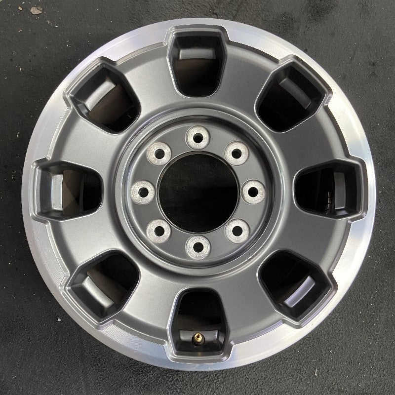 18″ FORD F250SD PICKUP 23 18×8 aluminum 8 spoke single spoke dark gray Original OEM Wheel Rim