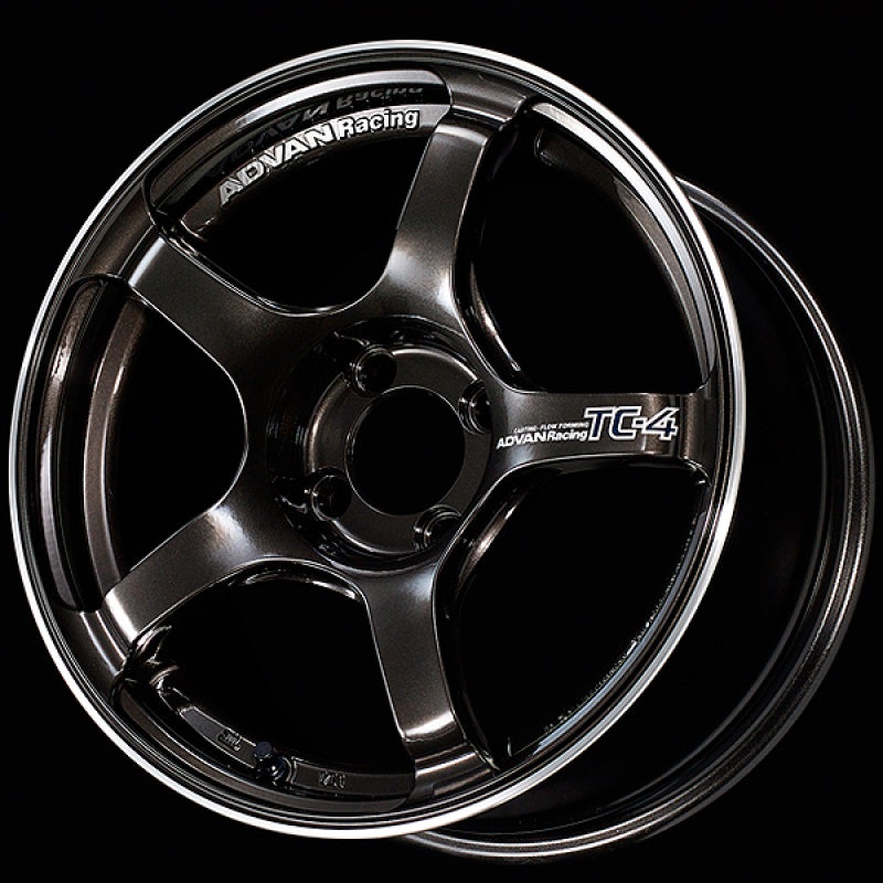Advan TC4 16×8.0 +38 4-100 Racing Black Gunmetallic & Ring Wheel