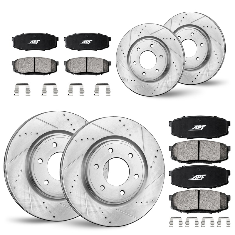 APF Full Brake Kit Rotors and Pads for GMC Safari 2003-2005