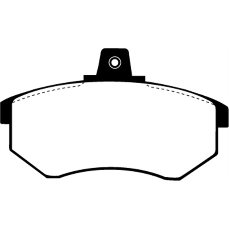EBC 81-83 Audi 5000 2.1 Turbo Redstuff Front Brake Pads