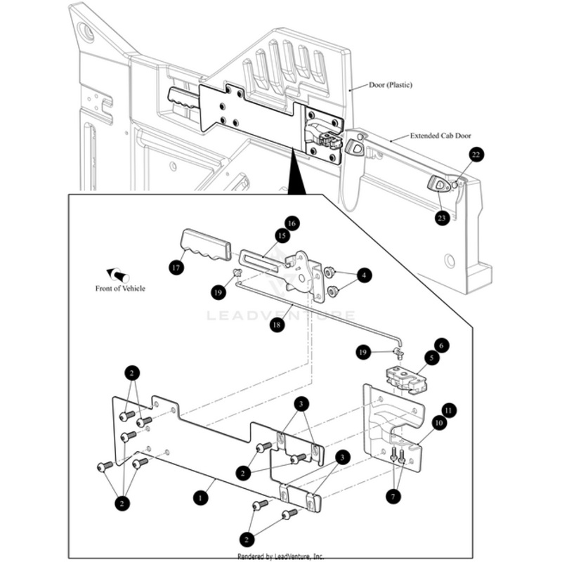 Latch Bracket Mount Right Black by Arctic Cat