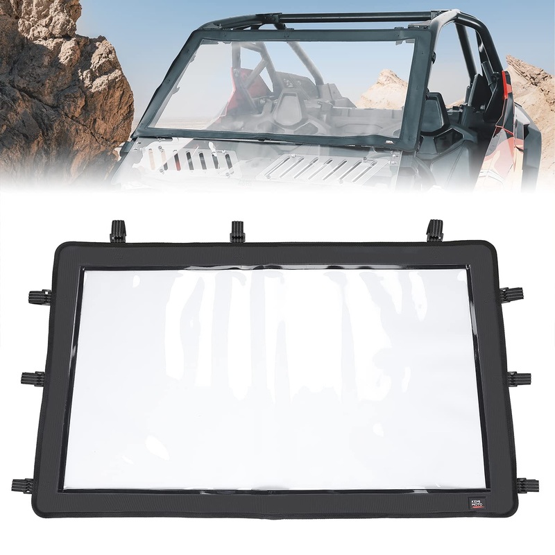 Polaris RZR UTV Front Half Windshield PVC by Kemimoto