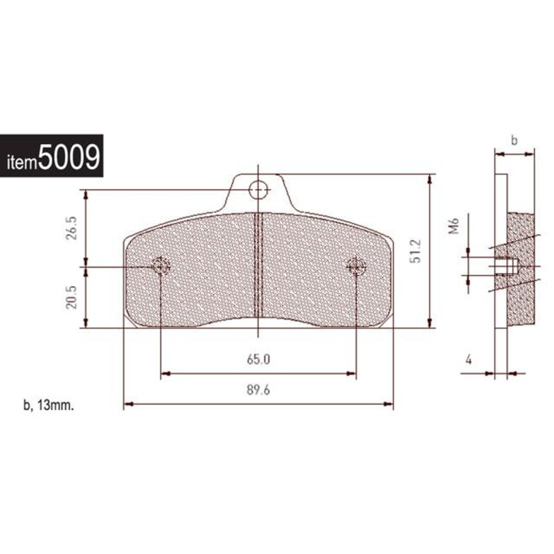 5009 Righetti Ridolphi and Margay Aftermarket Rear Brake Pads