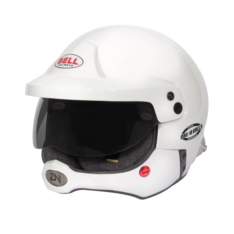 Bell Mag-10 Rally Pro (HANS) 61/ (7 5/8/) FIA8859/SA2020 – Size 61+ | White