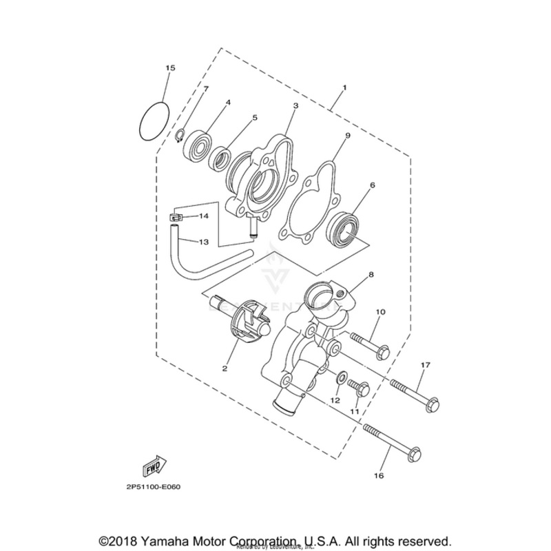 Flange Bolt by Yamaha