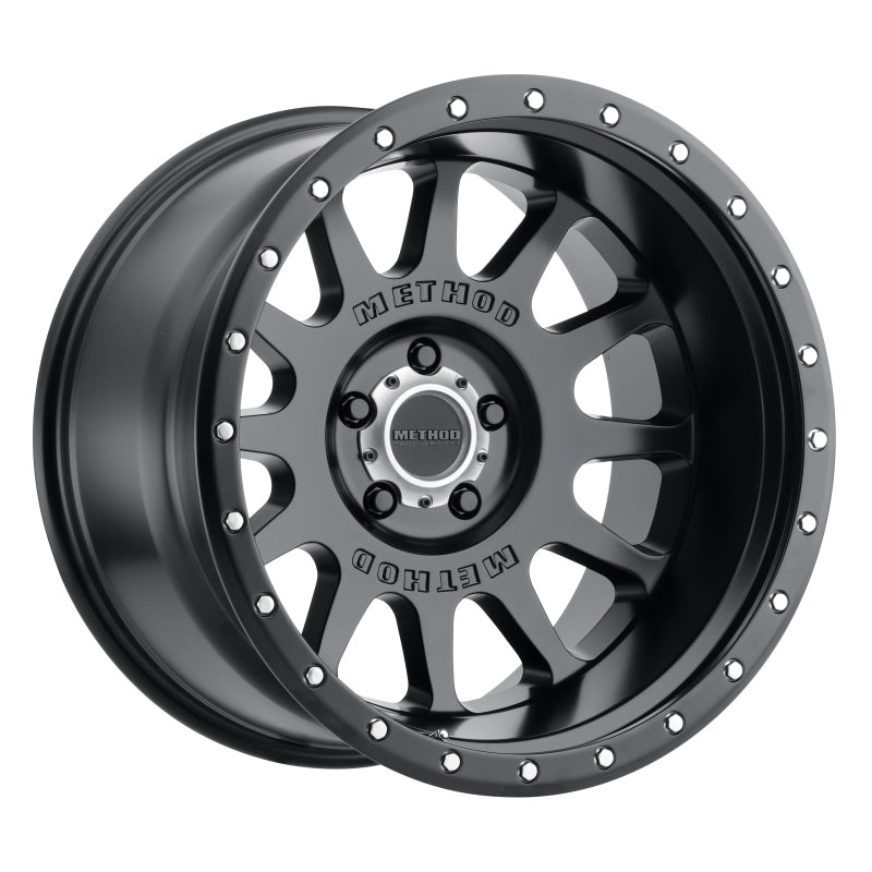 Method MR605 NV 20×10 -24mm Offset 5×5 71.5mm CB Matte Black Wheel