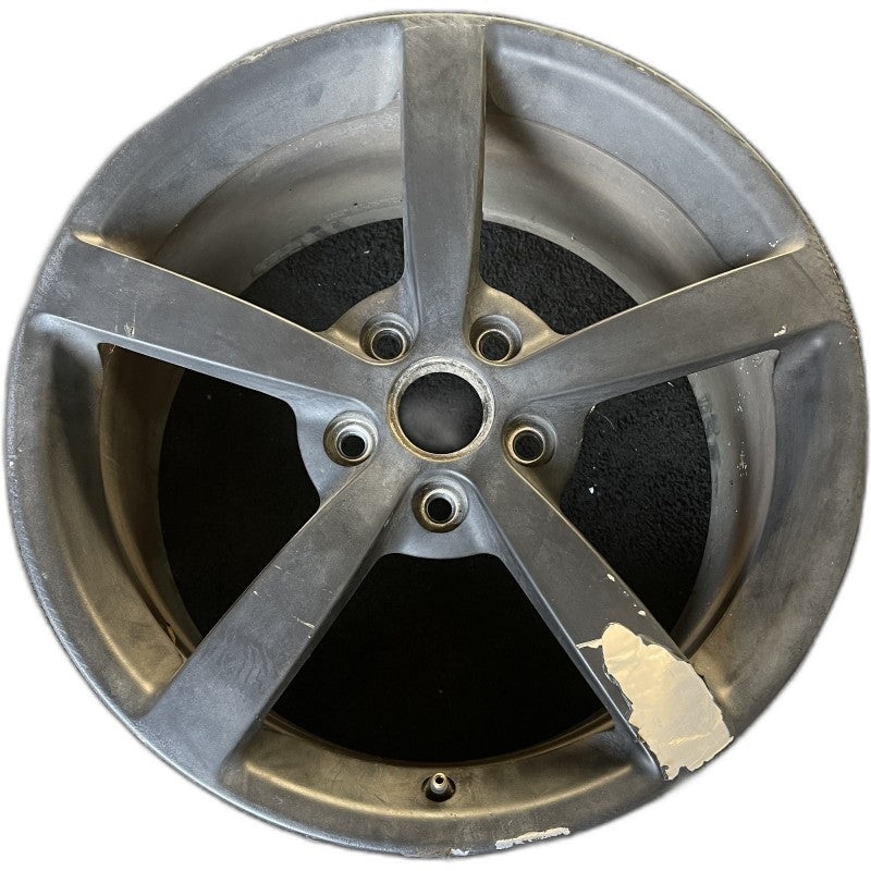 19″ CORVETTE 08 19×10 rear 5 single spoke polished opt QG7 Original OEM Wheel Rim