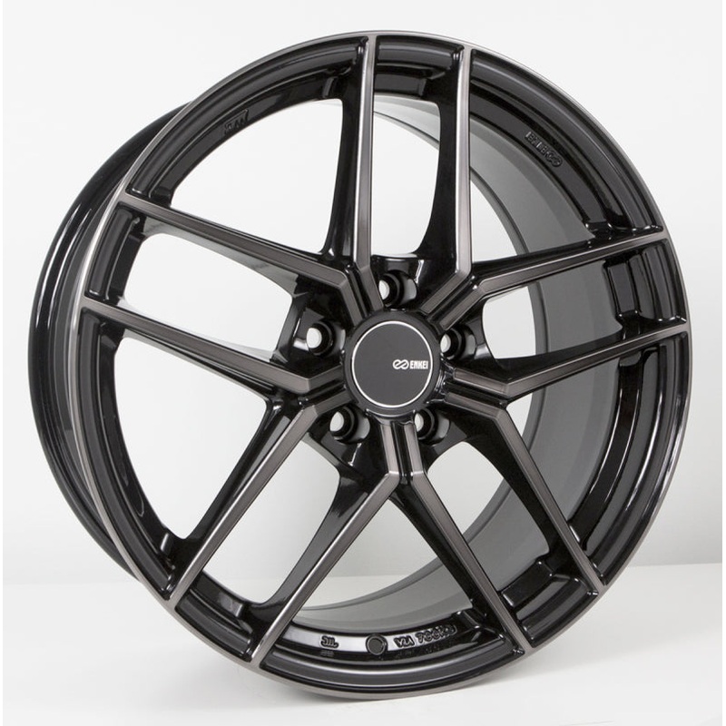 Enkei TY5 18×8.5 5×114.3 25mm Offset 72.6mm Bore Pearl Black Wheel