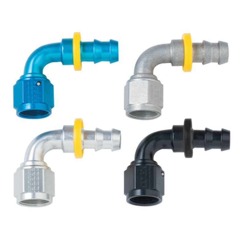 Fragola -4AN Push-Lite End 90 Degree – Blue